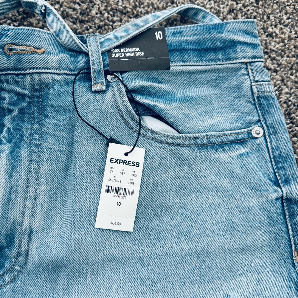 Brand new, never worn express bermuda shorts